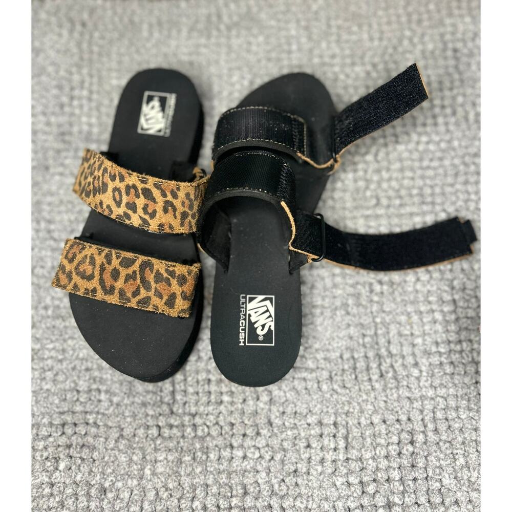 Leopard Print Chunky Platform Vans - image 6